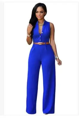 Women v-neck wide leg pants rompers women jumpsuit sexy jumpsuits for women women's jumpsuits female clothes - Image 11