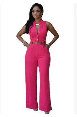 Women v-neck wide leg pants rompers women jumpsuit sexy jumpsuits for women women's jumpsuits female clothes - Image 7