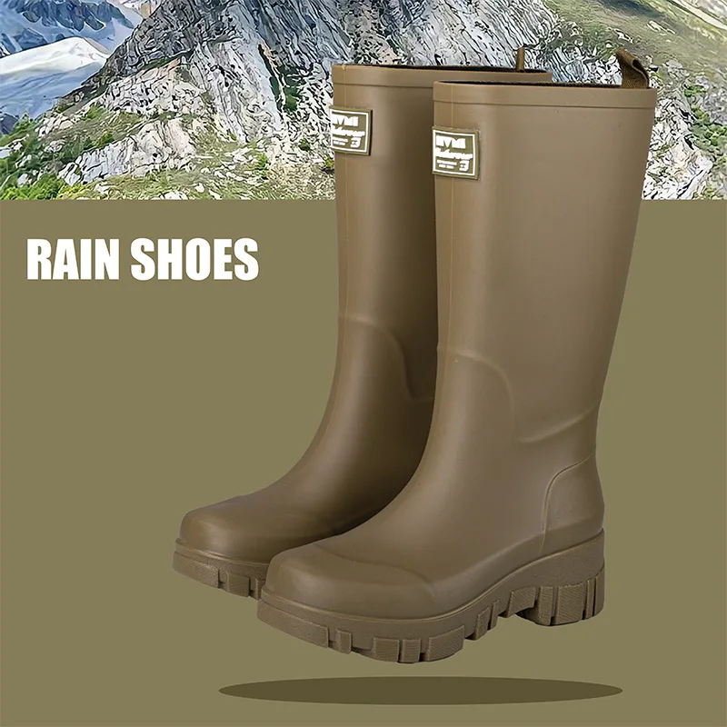 Women Waterproof Boots New Style Elastic Mouth Ankle Boots Mid Top Rain Shoes Non Slip Outdoor Indoor Chelsea Water Boot Woman - Image 14