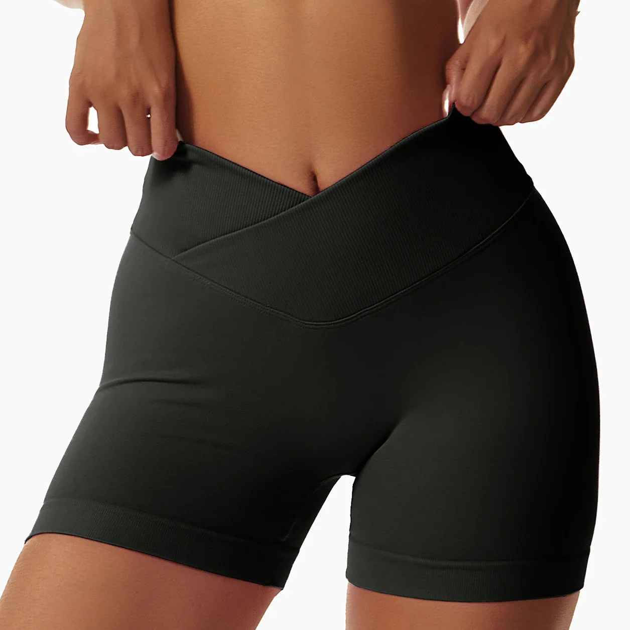Women Yoga Sports Shorts Gym Seamless Fitness Sexy Shorts Workout Push Up Slim Tights Shorts - Image 16