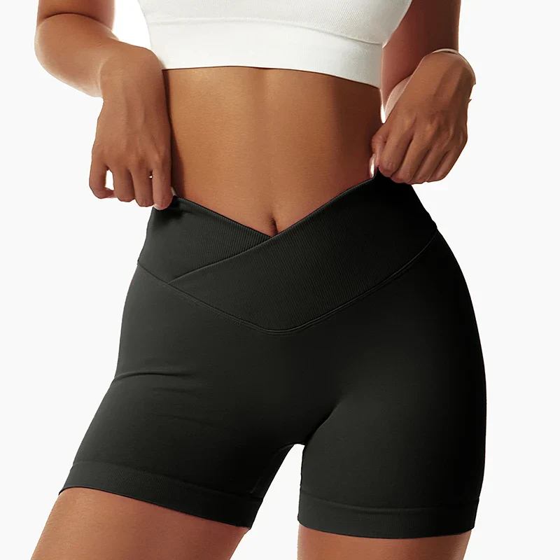 Women Yoga Sports Shorts Gym Seamless Fitness Sexy Shorts Workout Push Up Slim Tights Shorts - Image 5