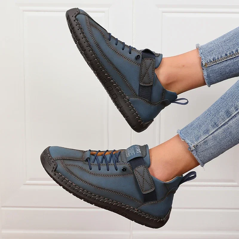 Women's Boots Mid Top for Summer British Style Retro Anti Slip Workwear Shoes Fashionable Luxurious Design Couple's Loafers - Image 3