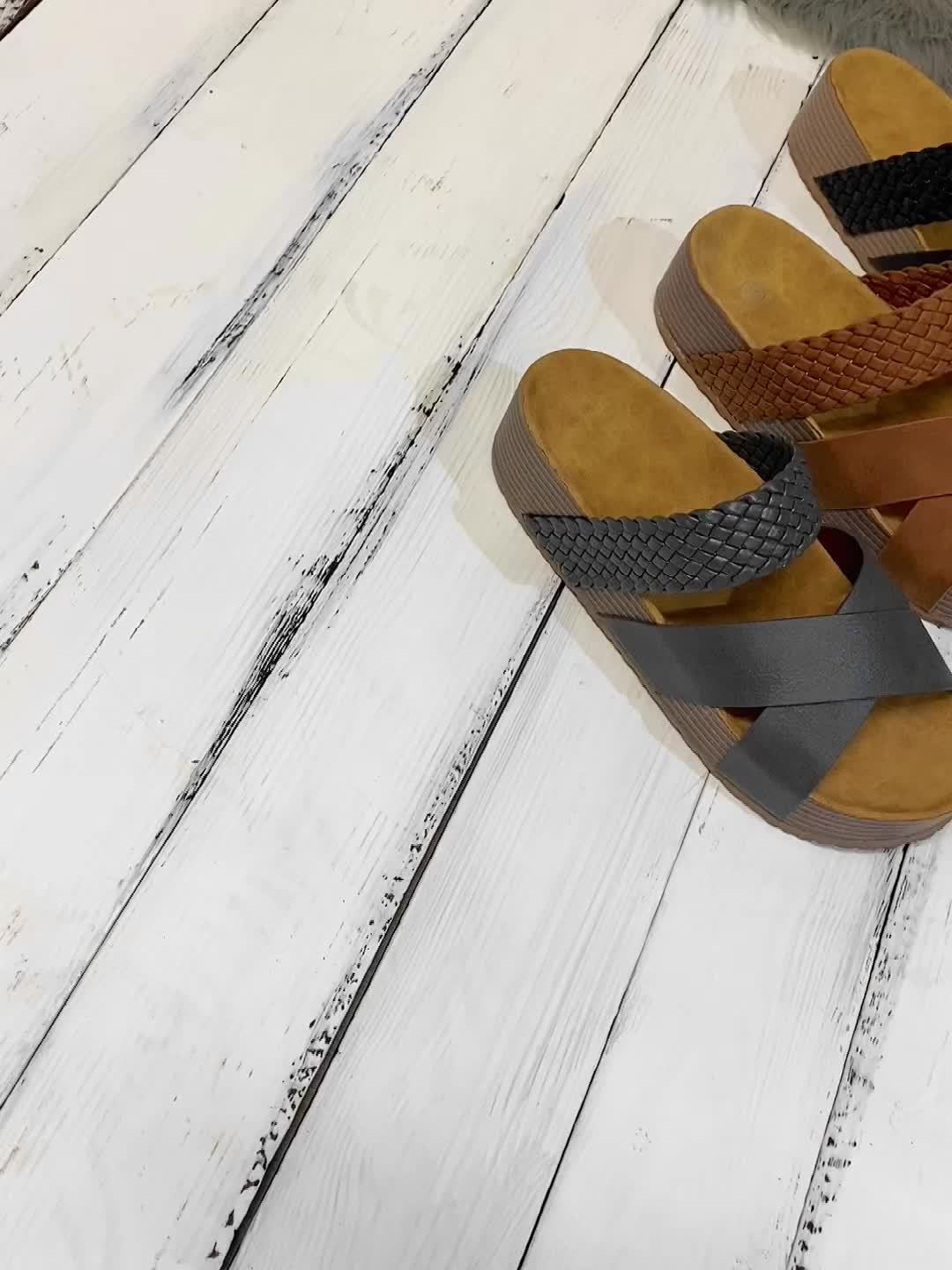 Women's Braided Cross Strap Platform Slides - Comfy Open Toe Sandals for Casual Summer Beach Outings, Breezy Outdoor Wear - Image 7