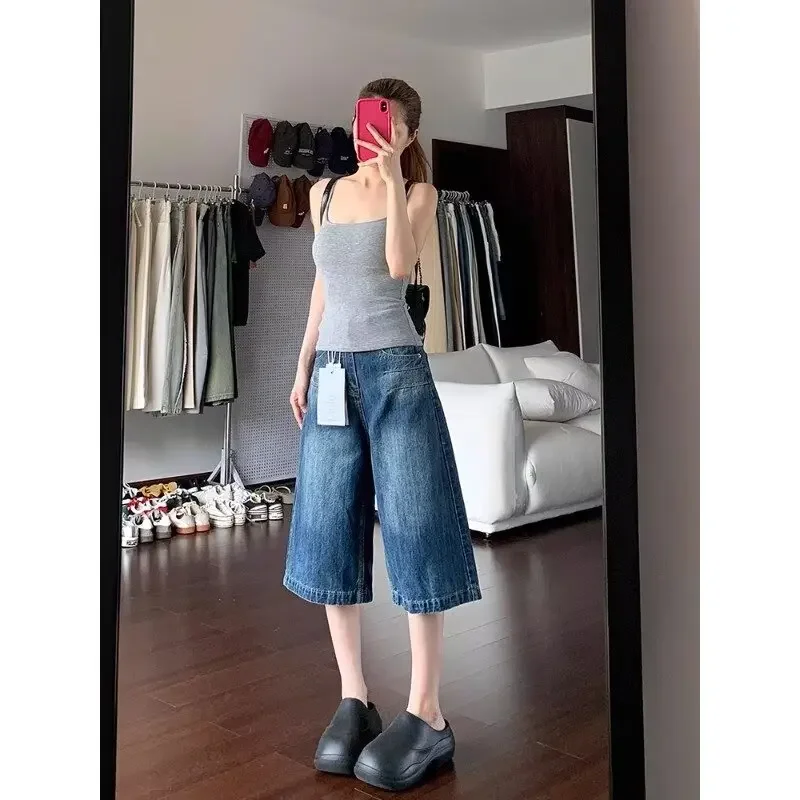 Women's Denim Shorts Woman Summer Jorts Shorts Y2k Short Jean Baggy Jeans Jeans（New） Clothing - Image 5