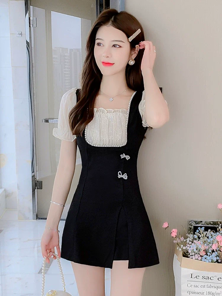 Women's Dress Summer Fashion Slim Looking Short Sleeve - Image 4