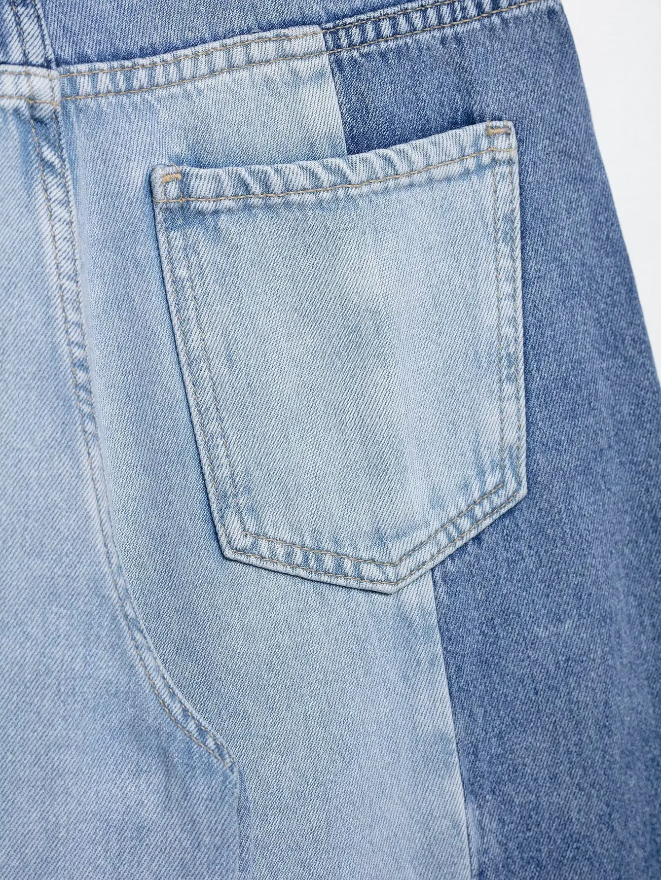 Women's Jeans 2025 Women's New Pants Women's Spliced High Waist Wide Leg Jeans - Image 13