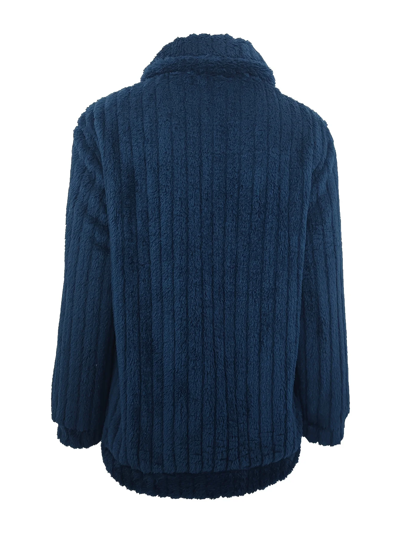 Women's Luxurious Fuzzy Coat - Toasty Elegance, Chic Open Front Design, Long Sleeve Comfort, Versatile for Casual & Formal Occasions - Cozy Fashion Outerwear - Image 10