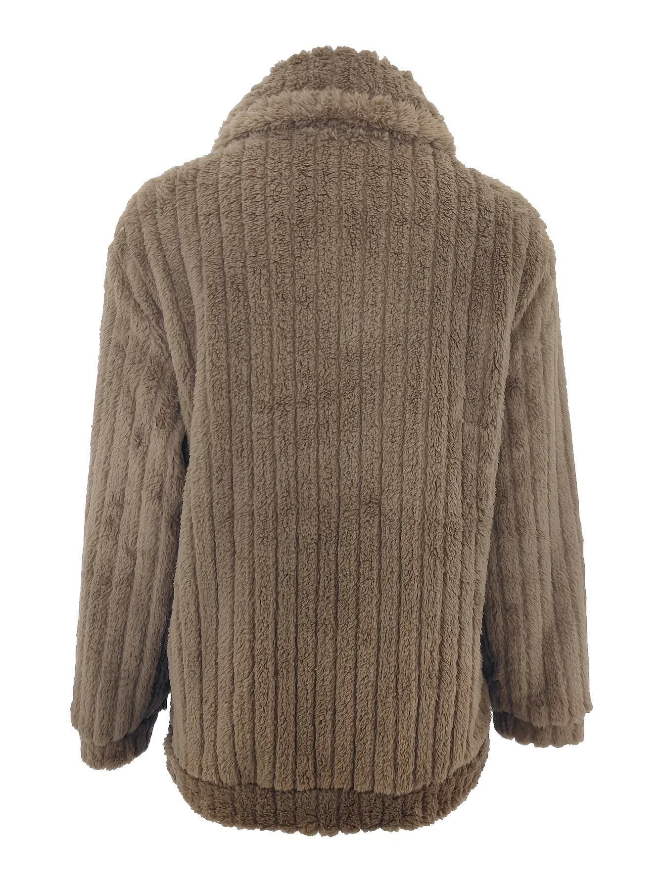 Women's Luxurious Fuzzy Coat - Toasty Elegance, Chic Open Front Design, Long Sleeve Comfort, Versatile for Casual & Formal Occasions - Cozy Fashion Outerwear - Image 8