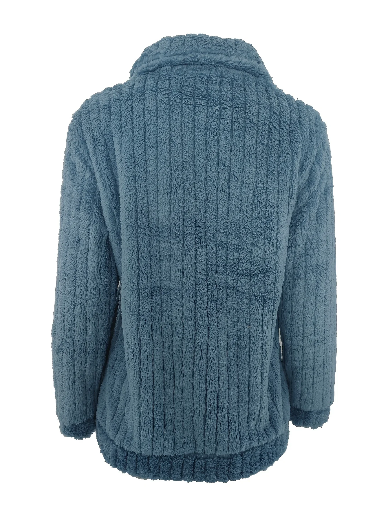 Women's Luxurious Fuzzy Coat - Toasty Elegance, Chic Open Front Design, Long Sleeve Comfort, Versatile for Casual & Formal Occasions - Cozy Fashion Outerwear - Image 9