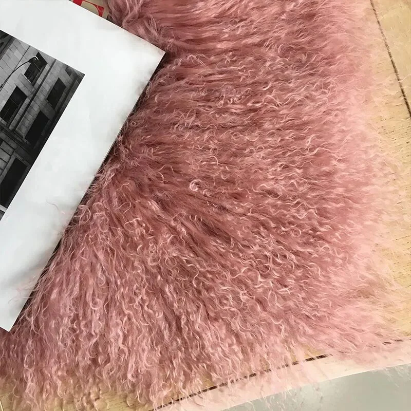 Womens Natural Mongolian Lamb Fur Coat Short Winter Real Sheep Fur Jacket Ladies Genuine Sheepskin Coats - Image 10