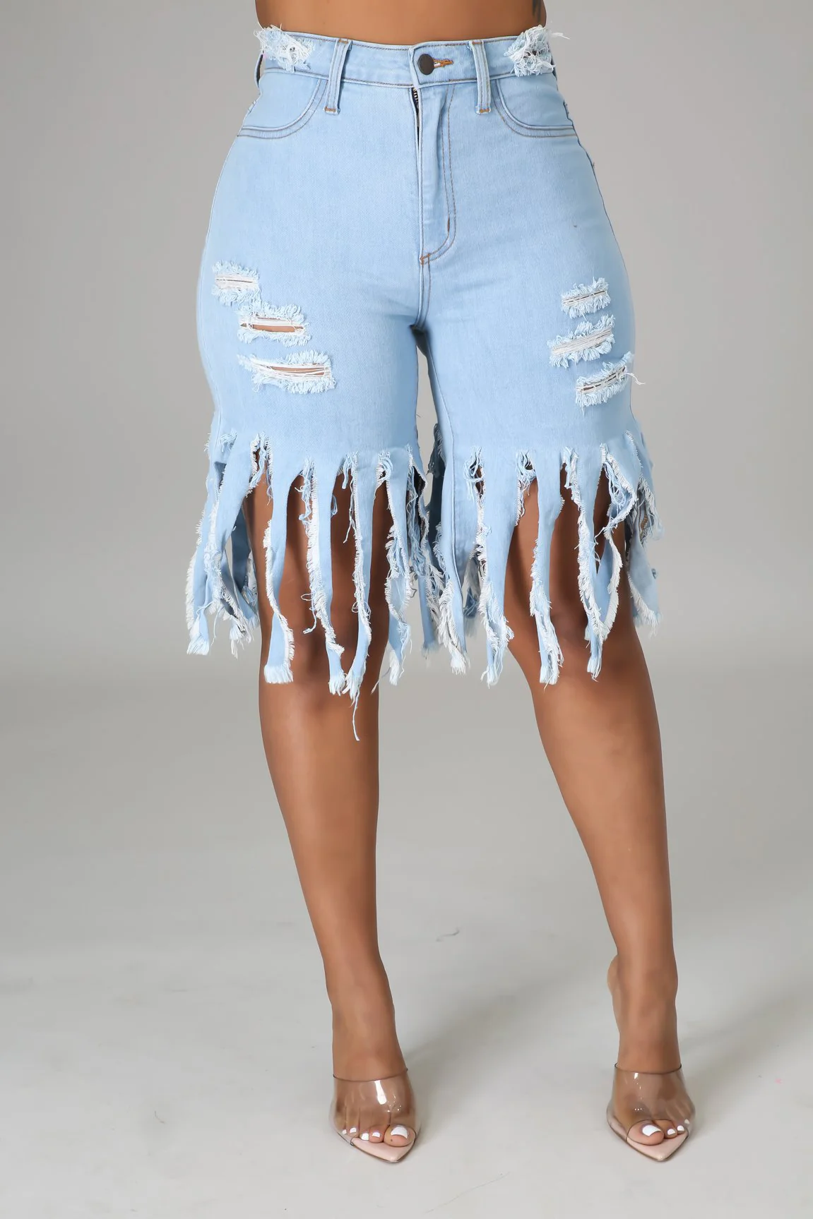 Women's Sexy Pants & Trousers Worn out Jeans Shorts Ladies Jeans - Image 4