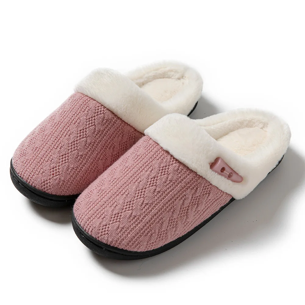 Women's Slippers Home Winter Casual Designer Shoes Ladies 2023 Platform Fluffy Slippers Flat House Daily Warm Fur Slides Couple - Image 2