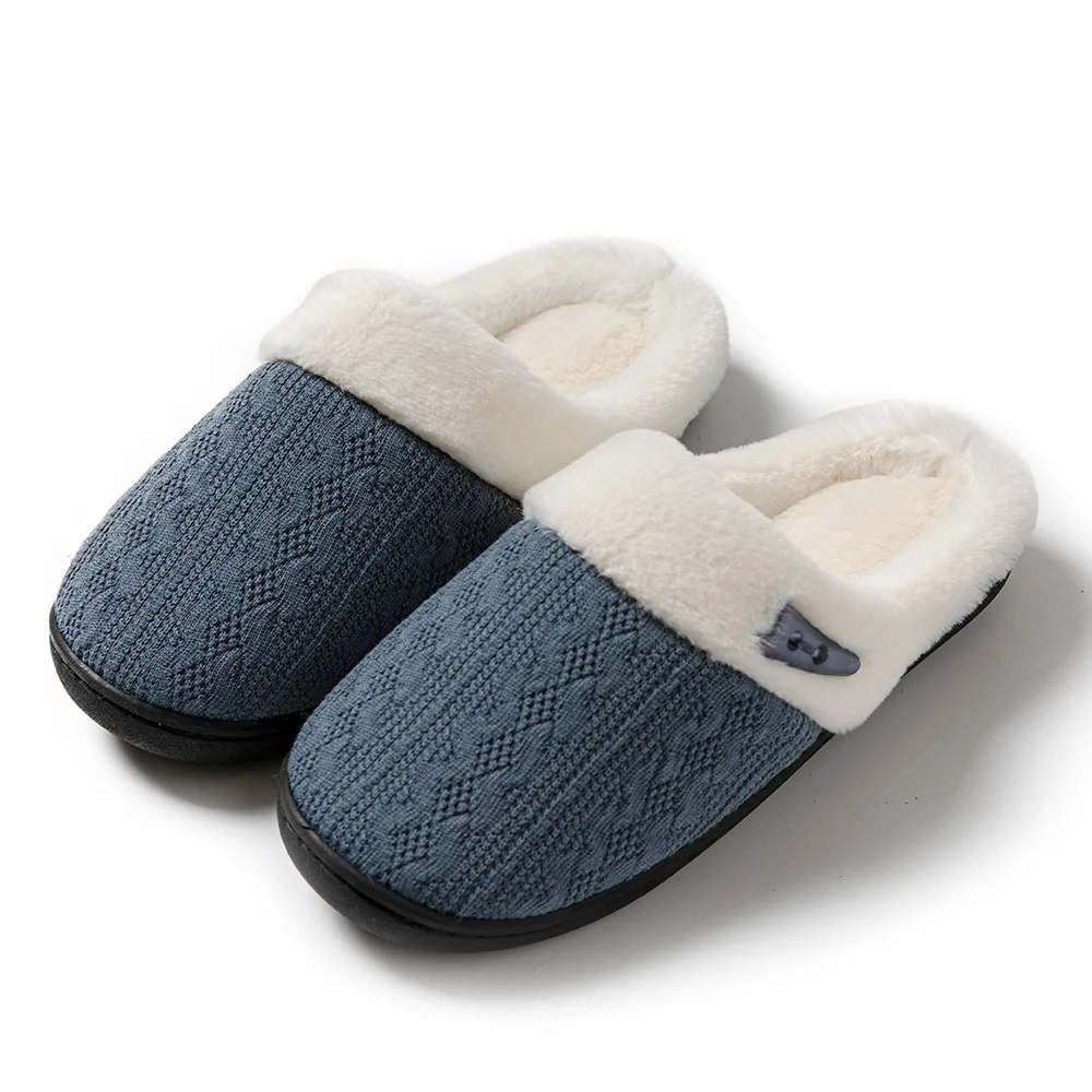 Women's Slippers Home Winter Casual Designer Shoes Ladies 2023 Platform Fluffy Slippers Flat House Daily Warm Fur Slides Couple - Image 3