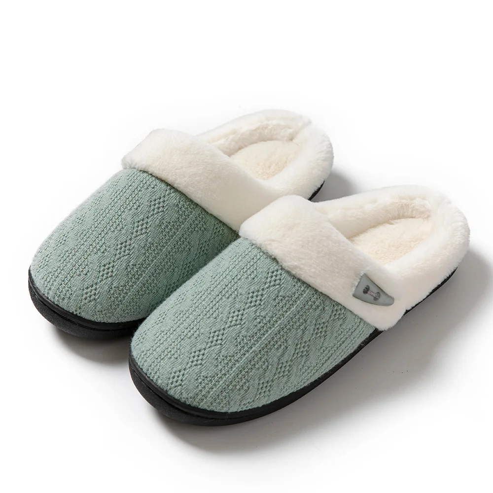 Women's Slippers Home Winter Casual Designer Shoes Ladies 2023 Platform Fluffy Slippers Flat House Daily Warm Fur Slides Couple - Image 4