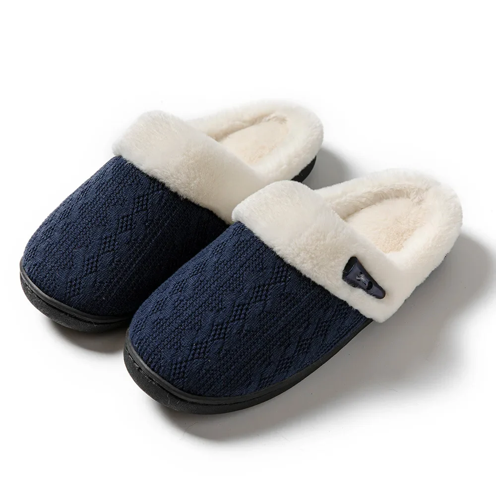 Women's Slippers Home Winter Casual Designer Shoes Ladies 2023 Platform Fluffy Slippers Flat House Daily Warm Fur Slides Couple - Image 7