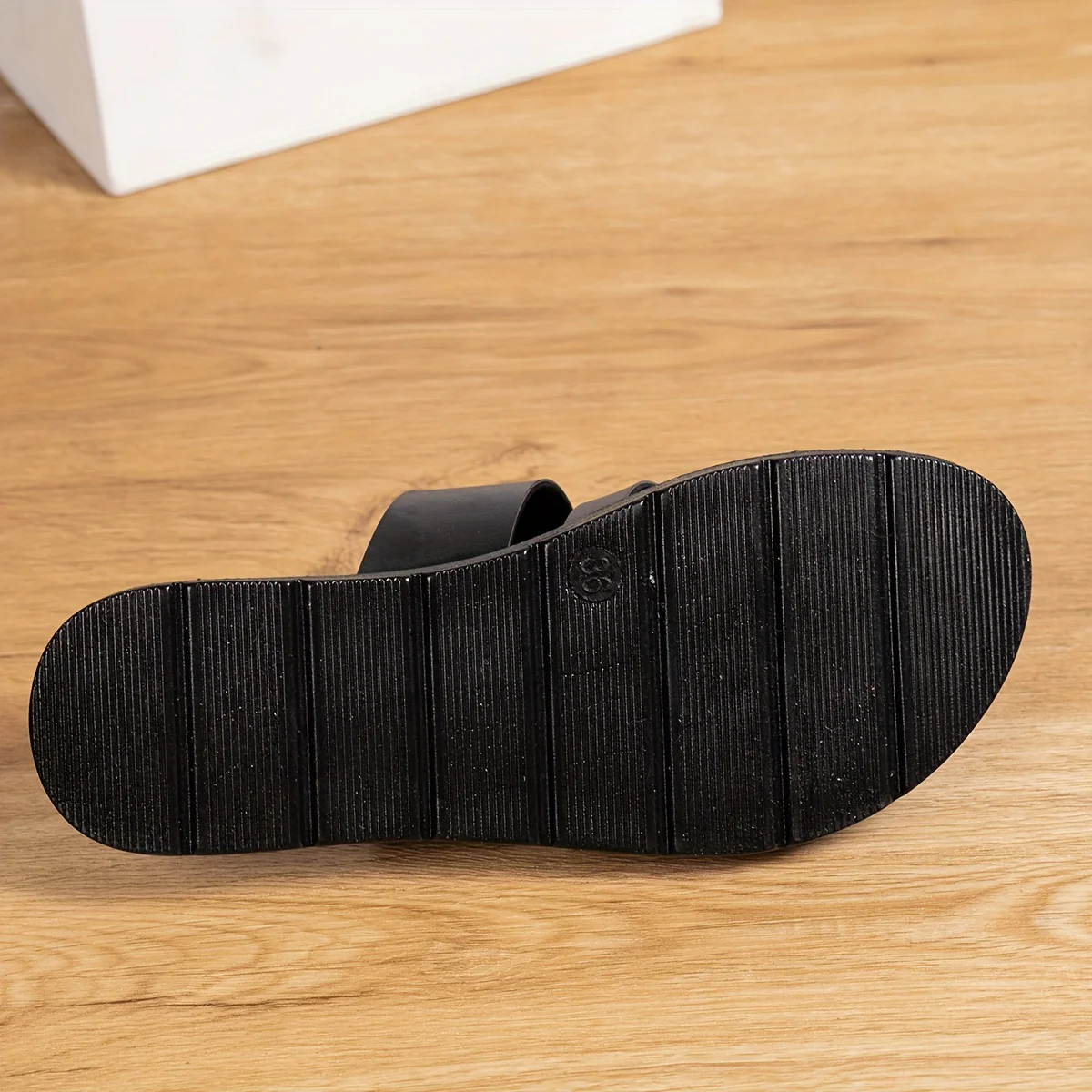 Women's Solid Color Slide Sandals - Casual Loop Toe Flat Summer Shoes, Lightweight Beach Shoes - For Women - Suitable for Summer, Beach, Vacation - Perfect Gift for Women - Image 3