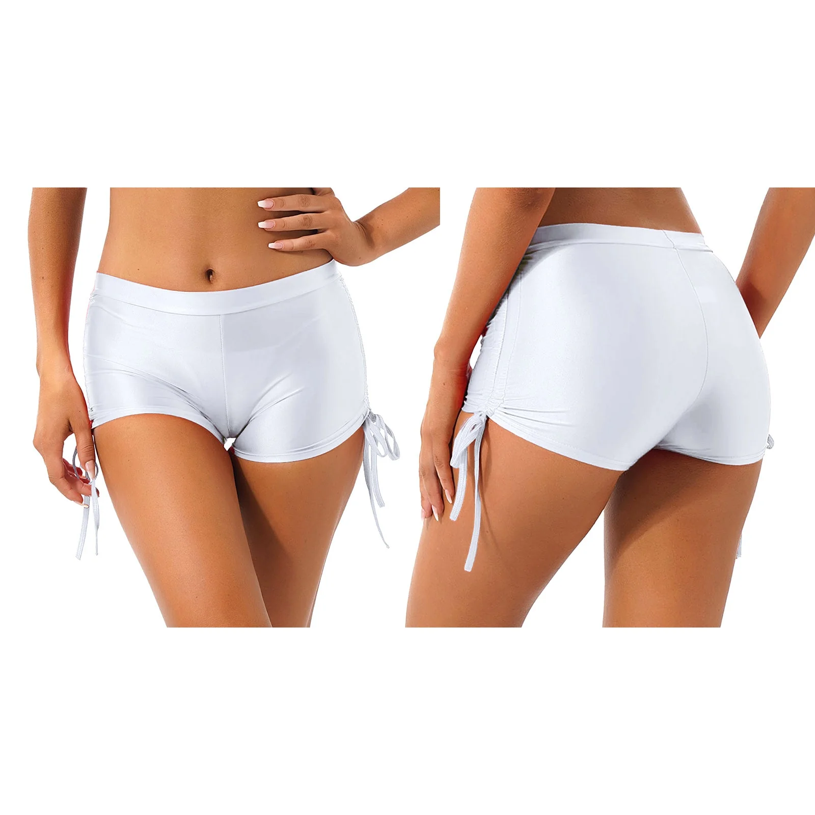 Sexy Womens Summer Glossy Booty Shorts Fashion Metallic Hot Pants Short Leggings for Lady - Image 11