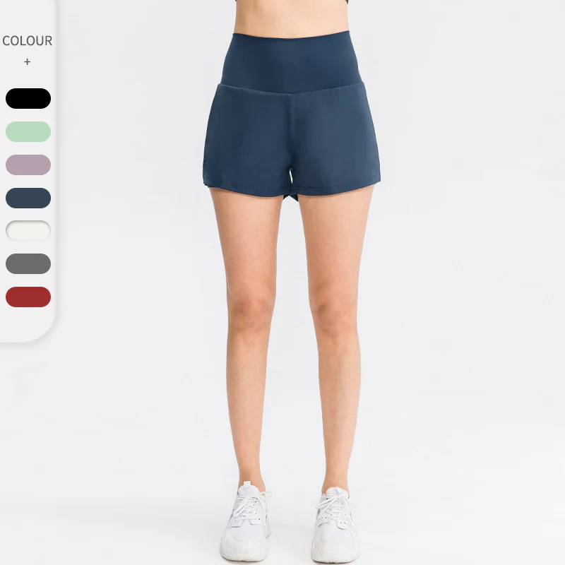 Women's Tummy Control Fitness Athletic Workout Running Shorts High Waist Gym Shorts - Image 8
