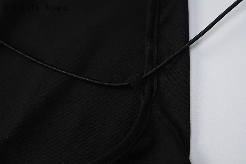 Women's Wholesale Romper Short Jumpsuit Summer 2024New Solid Color Lanyard Straight Neck Open Back Jumpsuit - Image 6