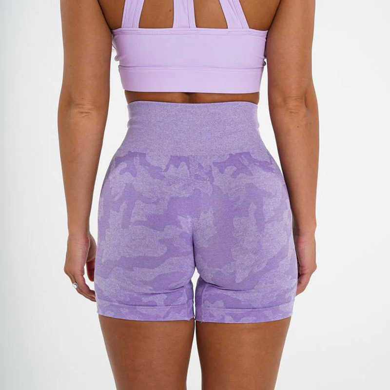 Women's Workout Athletic Running Fitness Blank Plain Gym Shorts Women Nylon Sports Yoga Shorts