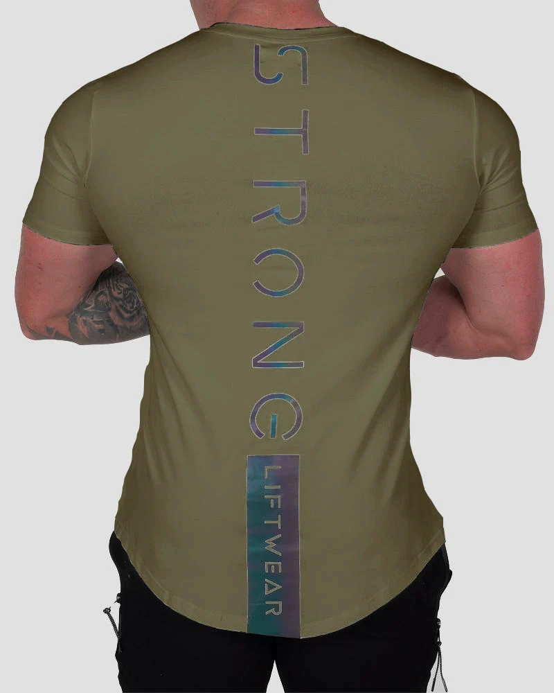 Workout Brothers Muscular Men's Color-Changing Printed Short-Sleeve Shirt - Image 12