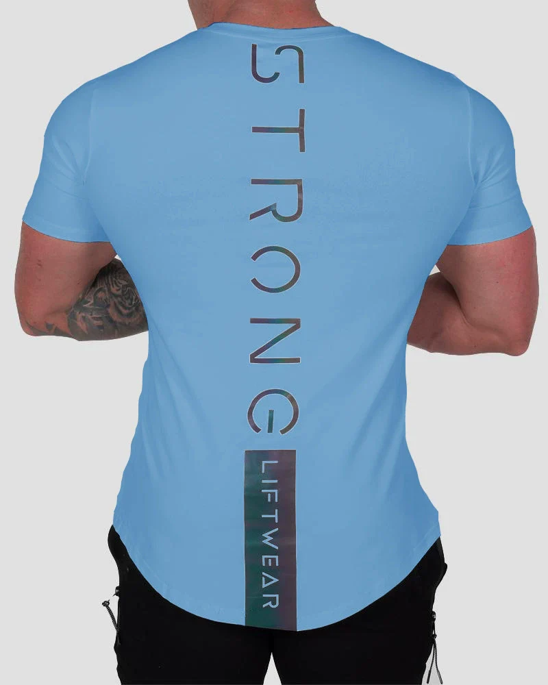 Workout Brothers Muscular Men's Color-Changing Printed Short-Sleeve Shirt - Image 13