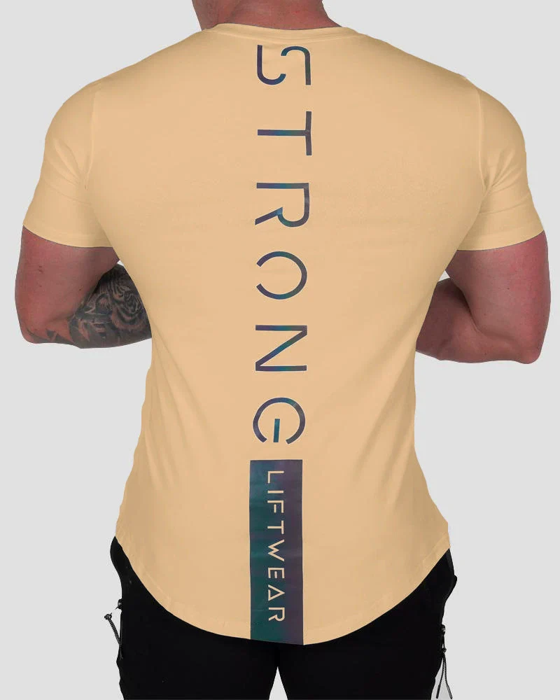 Workout Brothers Muscular Men's Color-Changing Printed Short-Sleeve Shirt - Image 16