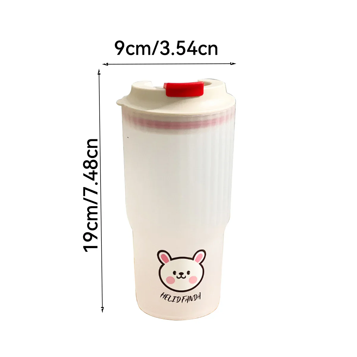 WORTHBUY Cute Bear Plastic Water Cup Large Capacity Water Bottle Travel Leak-proof Tumbler With Lid Portable Milk Coffee Cups - Image 11