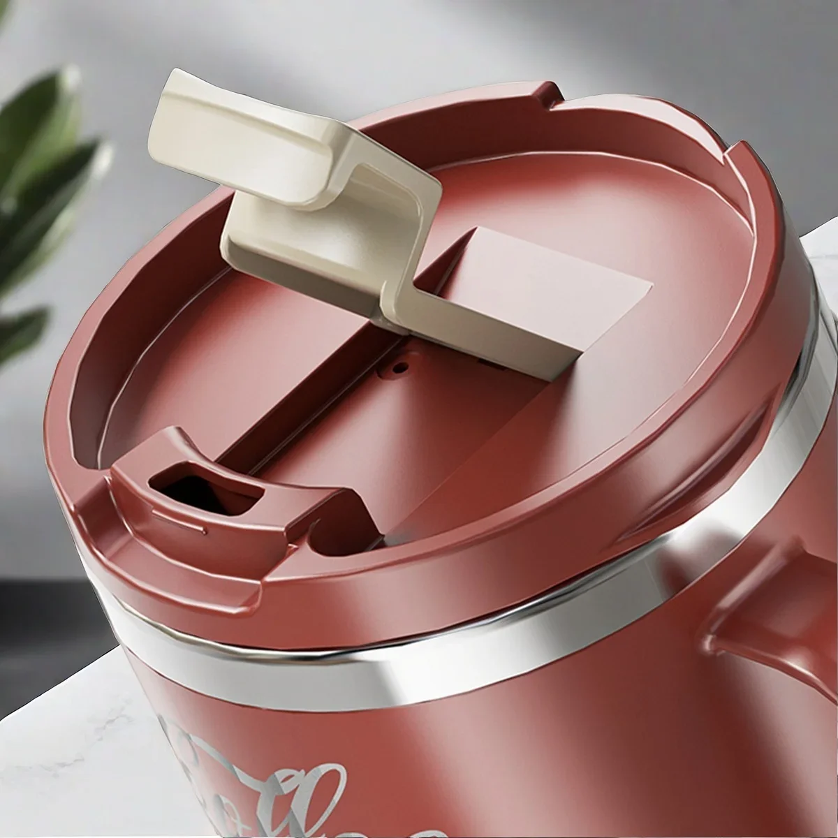 WORTHBUY Insulated Cup 304 Stainless Steel Double Layer Coffee Cup With Handle Portable Leak-proof Thermal Water Cup For Student - Image 4