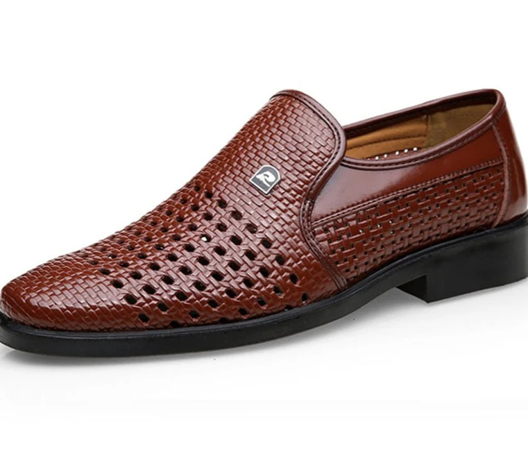 WOTTE Spring Men Loafers Leather Men Shoes
