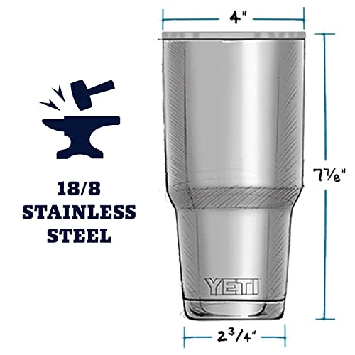 YETI Rambler 30 oz Tumbler, Stainless Steel, Vacuum Insulated with MagSlider Lid, Alpine Yellow - Image 7