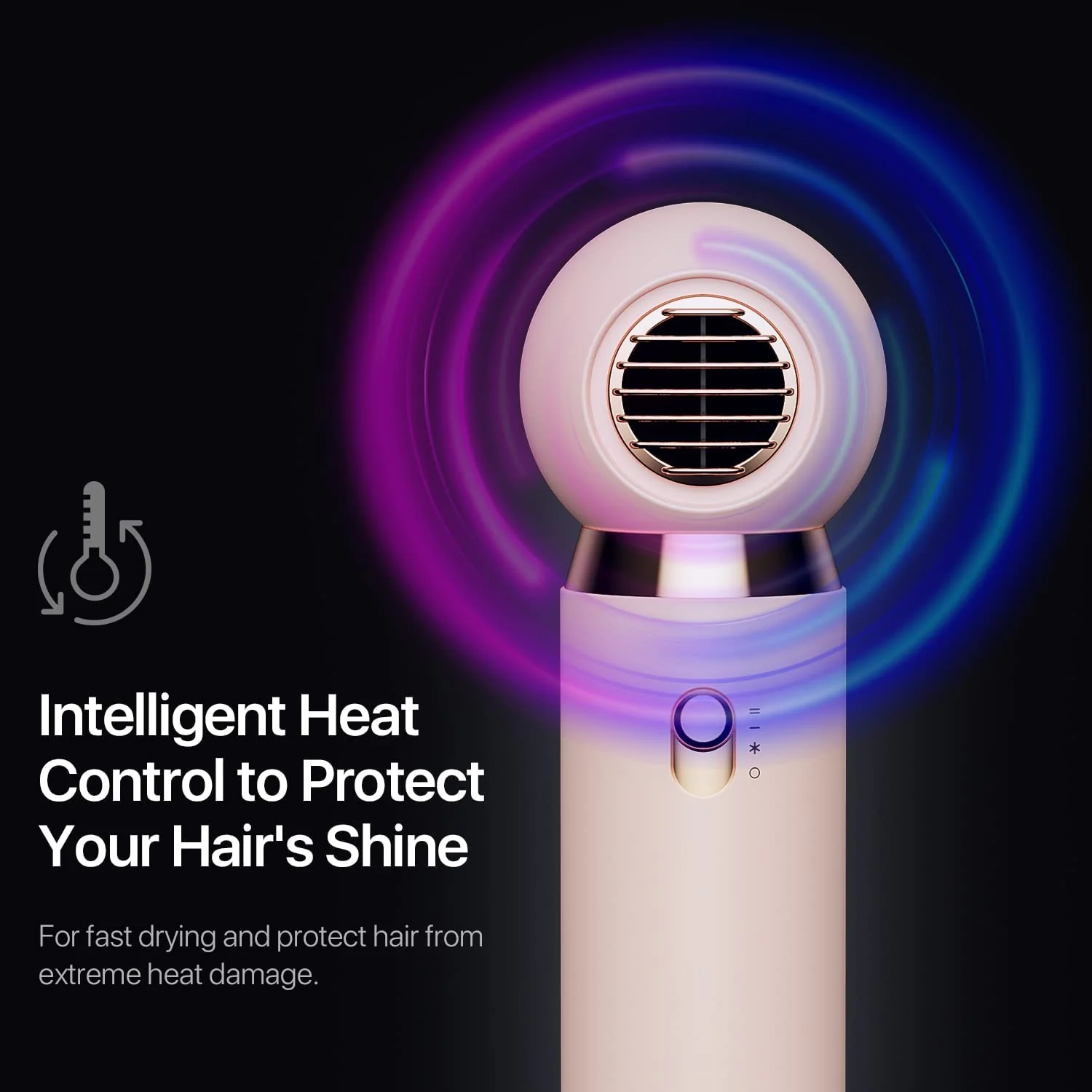 Yiiho Ionic Hair Dryer – Professional Blow with Dual Technology Powerful 1800W Plasma 3 Intelligent Heating Modes Fast Drying No Damage - Image 3