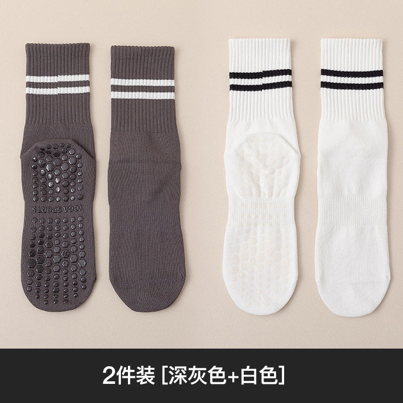 Yoga Socks Non Slip Professional Female Pilates Sports and Fitness Running Jump Rope High Knee Socks Pressure Non-Slip Socks Spring and Autumn - Image 15
