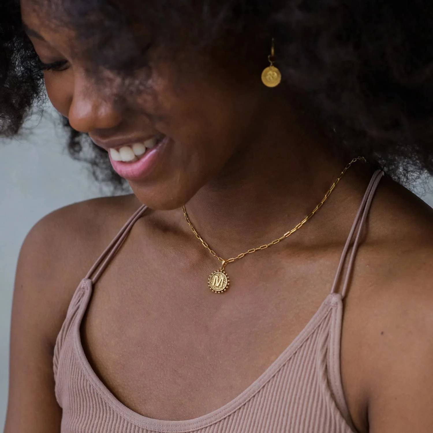Yoosteel Gold Necklaces for Women, 14K Gold Plated Dainty Layering Paperclip Link Chain Necklace Personalized Coin Pendat S Gold Layered Necklaces for Women Gold Jewelry Gifts - Image 7