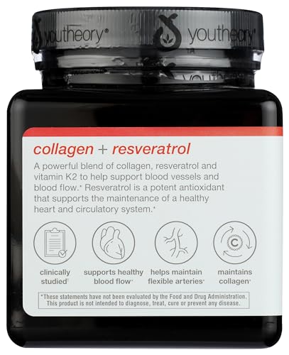YOUTHEORY Heart Collagen & Resveratrol, 150 CT - Image 4