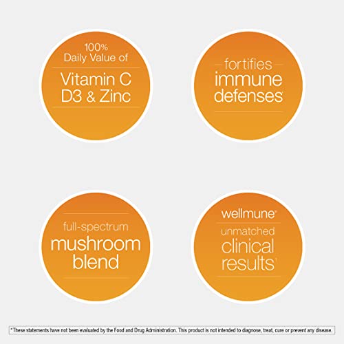 Youtheory Immune+ Daily Wellness- Organic Mushrooms- Beta Glucan- Vitamin C, D3 & Zinc 150 Vegetarian Caps - Image 5
