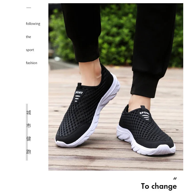 YRZL Lightweight Men Casual Shoes Breathable Slip on Male Casual Sneakers Anti-slip Men's Flats Outdoor Walking Shoes Size 39-46 - Image 19