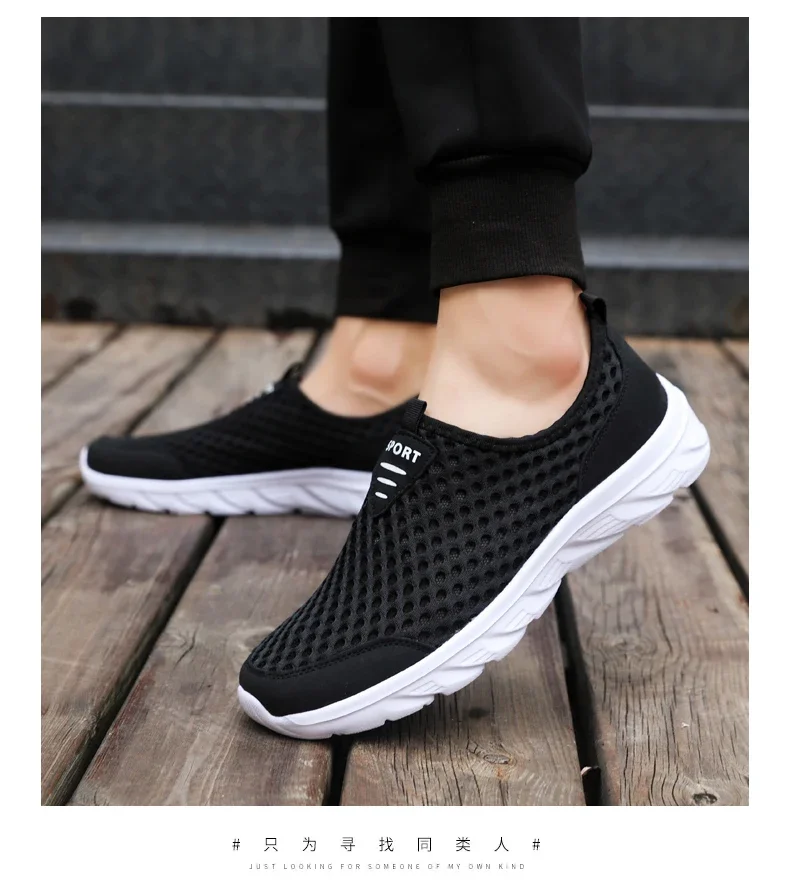 YRZL Lightweight Men Casual Shoes Breathable Slip on Male Casual Sneakers Anti-slip Men's Flats Outdoor Walking Shoes Size 39-46 - Image 20