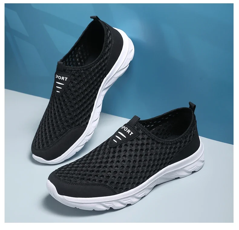 YRZL Lightweight Men Casual Shoes Breathable Slip on Male Casual Sneakers Anti-slip Men's Flats Outdoor Walking Shoes Size 39-46 - Image 22