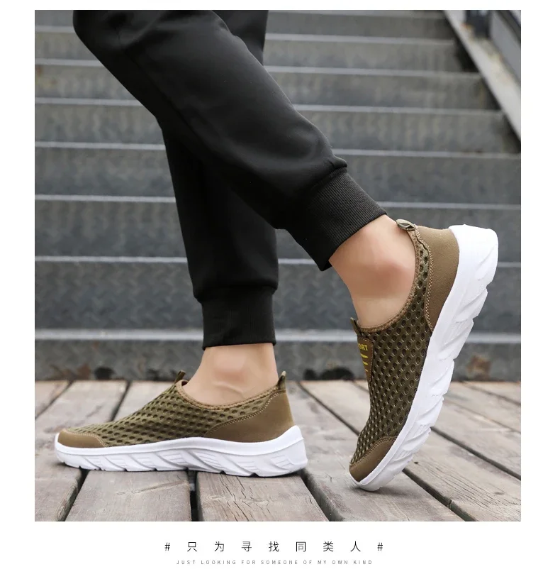 YRZL Lightweight Men Casual Shoes Breathable Slip on Male Casual Sneakers Anti-slip Men's Flats Outdoor Walking Shoes Size 39-46 - Image 25