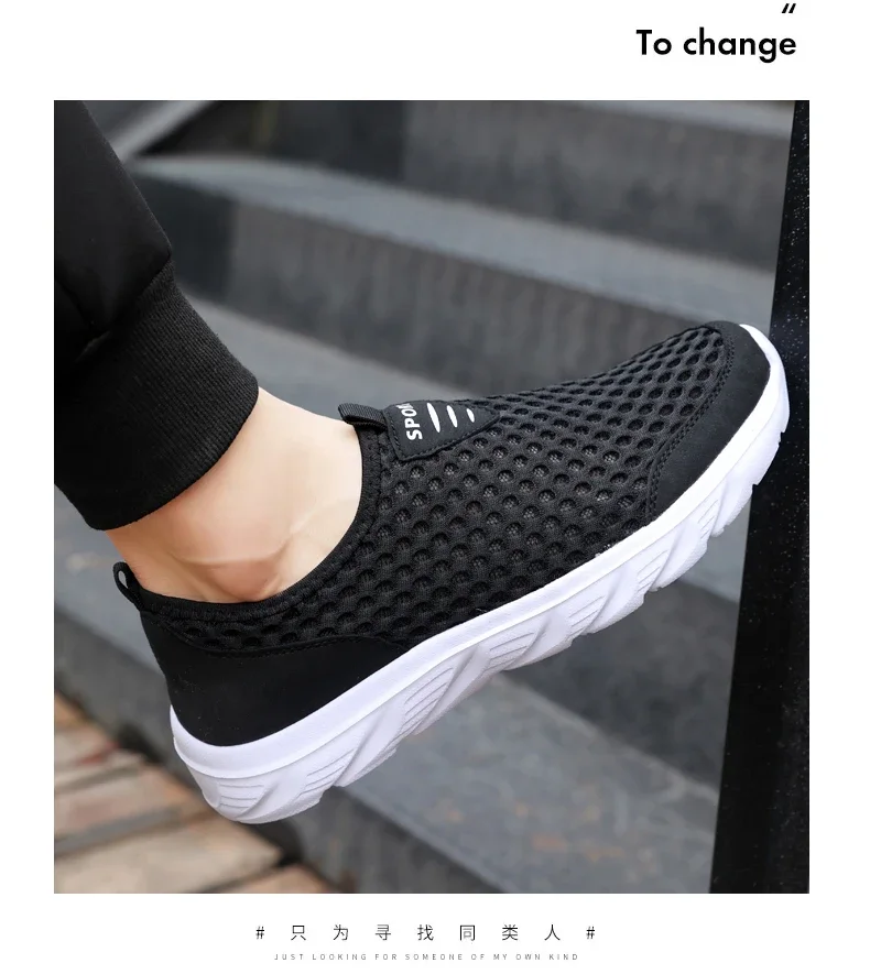 YRZL Lightweight Men Casual Shoes Breathable Slip on Male Casual Sneakers Anti-slip Men's Flats Outdoor Walking Shoes Size 39-46 - Image 18