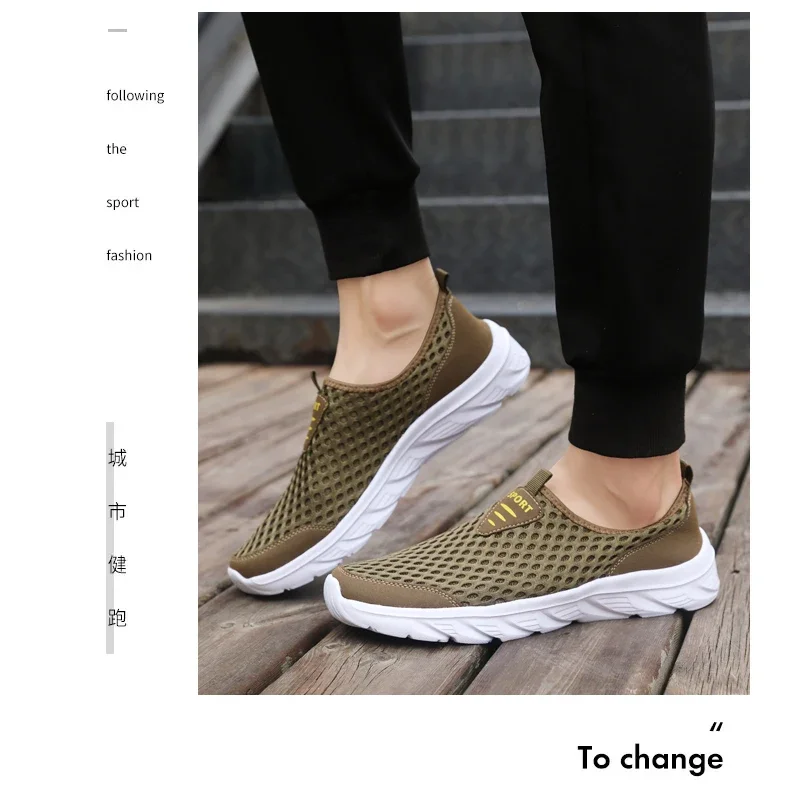 YRZL Lightweight Men Casual Shoes Breathable Slip on Male Casual Sneakers Anti-slip Men's Flats Outdoor Walking Shoes Size 39-46 - Image 26