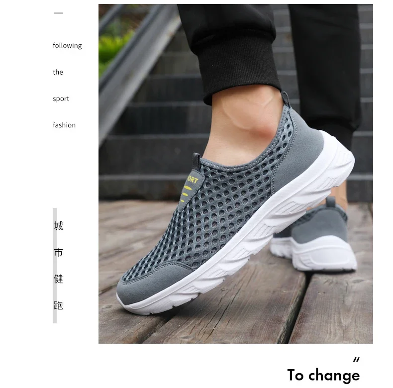 YRZL Lightweight Men Casual Shoes Breathable Slip on Male Casual Sneakers Anti-slip Men's Flats Outdoor Walking Shoes Size 39-46 - Image 32