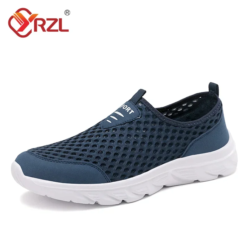 YRZL Lightweight Men Casual Shoes Breathable Slip on Male Casual Sneakers Anti-slip Men's Flats Outdoor Walking Shoes Size 39-46 - Image 44
