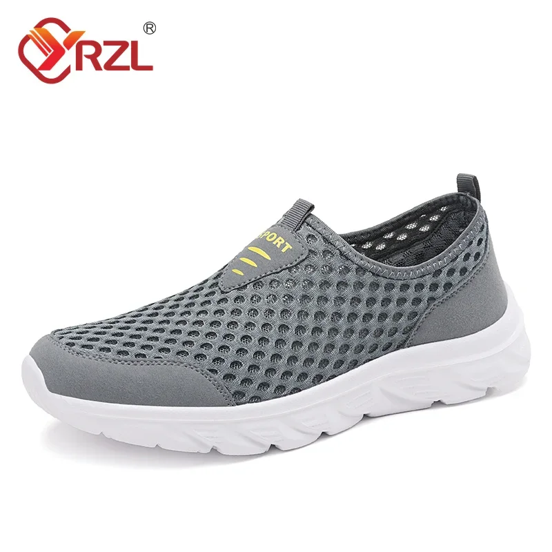 YRZL Lightweight Men Casual Shoes Breathable Slip on Male Casual Sneakers Anti-slip Men's Flats Outdoor Walking Shoes Size 39-46 - Image 46