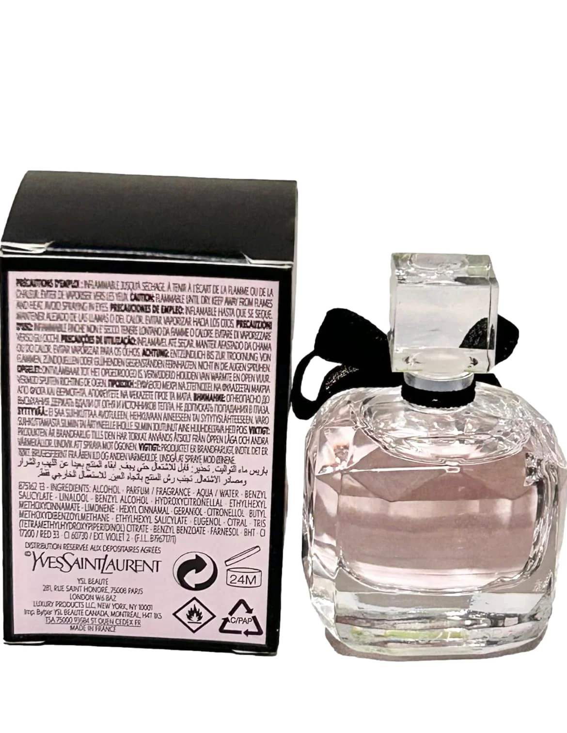 YVES SAINT LAURENT YSL MON PARIS MINI Perfume EDP Splash On (MINI/SMALL) - 7.5 ml / 0.25 Fl Oz - Image 2