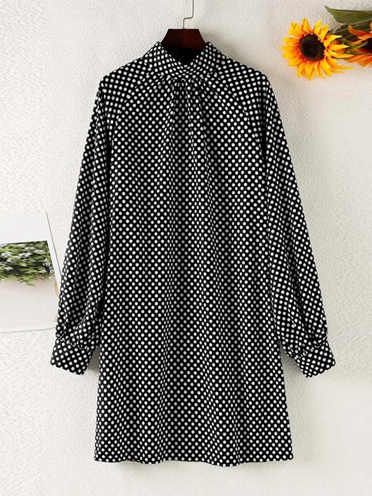 Sexy  Fashion OL Bohemian Dress Women Puff Sleeve Sundress - Image 5