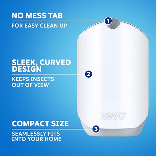 Zevo Flying Insect Trap, Fly Trap, Fruit Fly Trap (2 Plug-in Bases + 2 Refill Cartridges) - Image 7