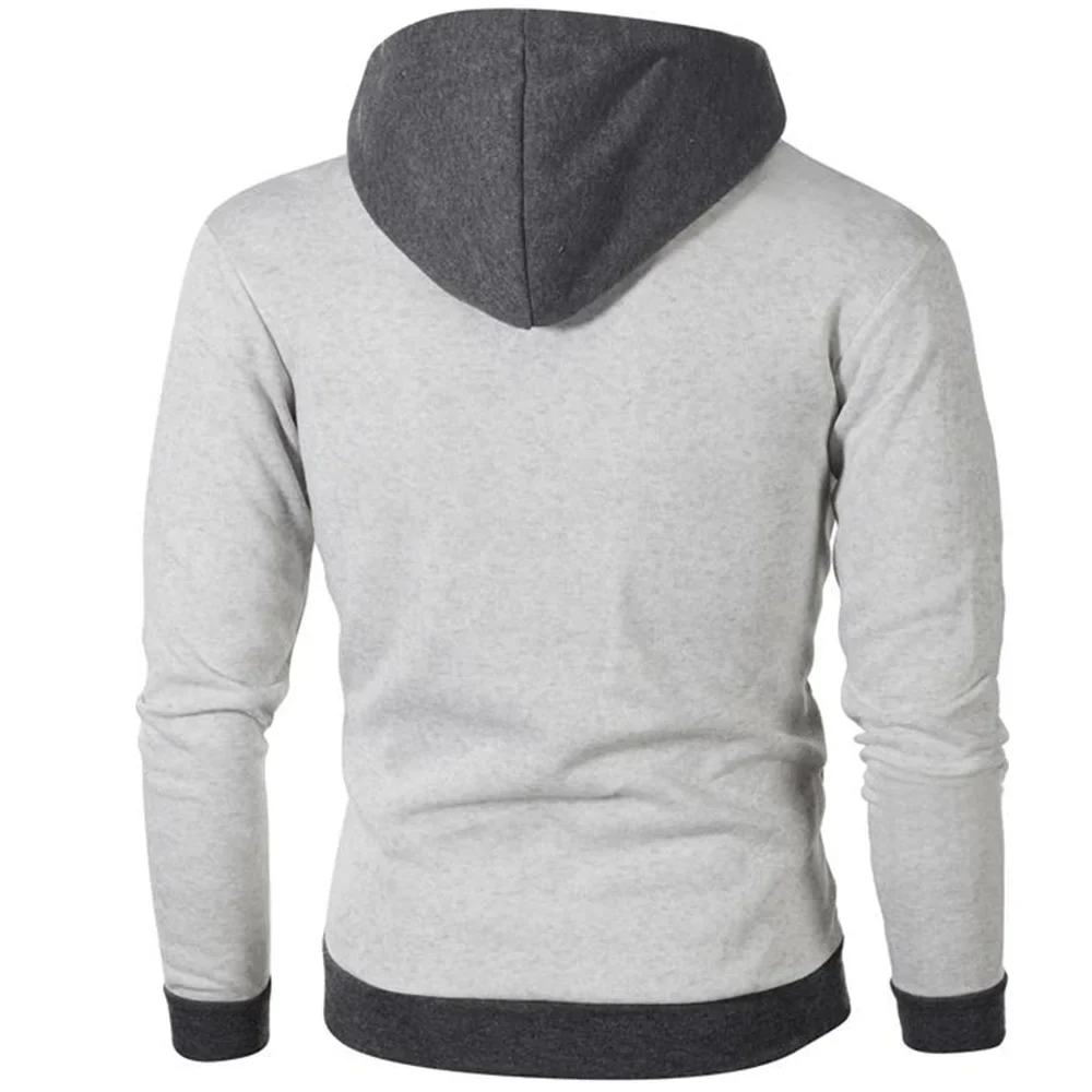 New Spring Autumn Winter Fleece Men's Clothing Outdoor Sweatshirts Casual Patchwork Male Jackets Hoodies Outwear Zipper Jacket - Image 3