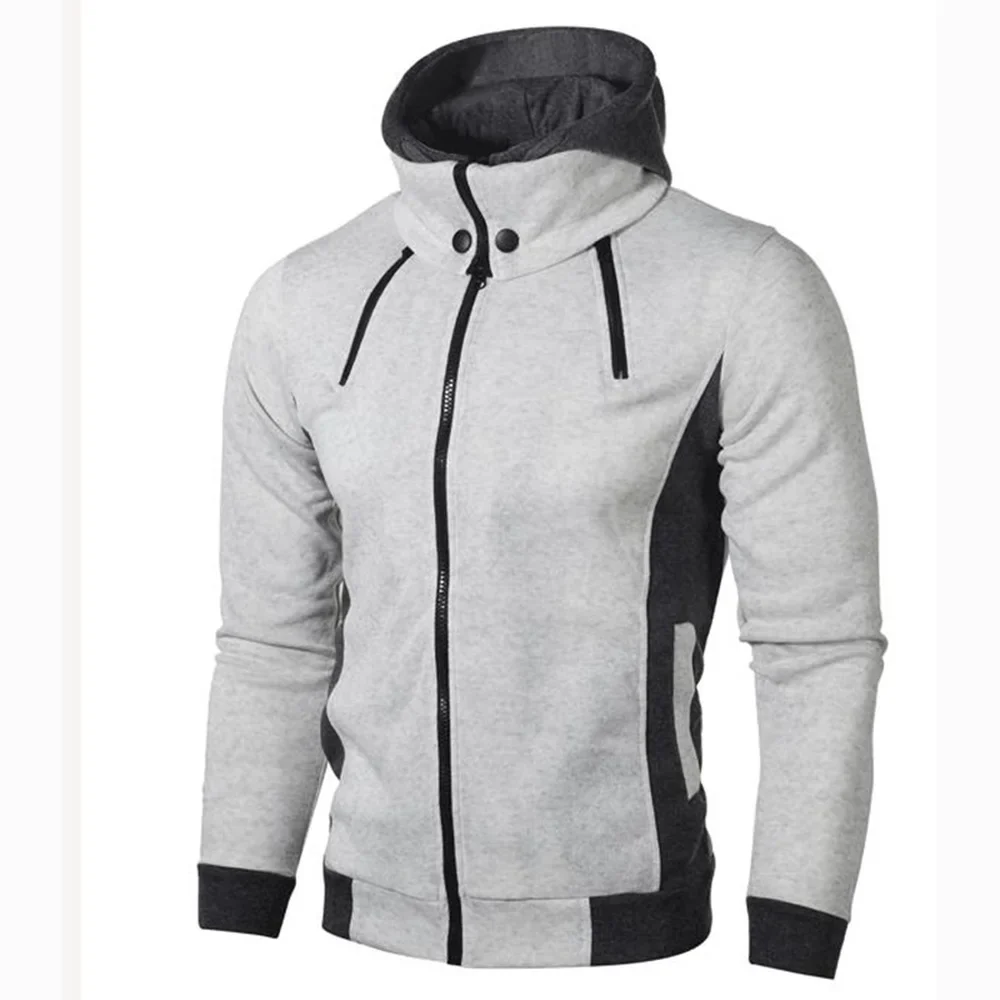New Spring Autumn Winter Fleece Men's Clothing Outdoor Sweatshirts Casual Patchwork Male Jackets Hoodies Outwear Zipper Jacket - Image 5